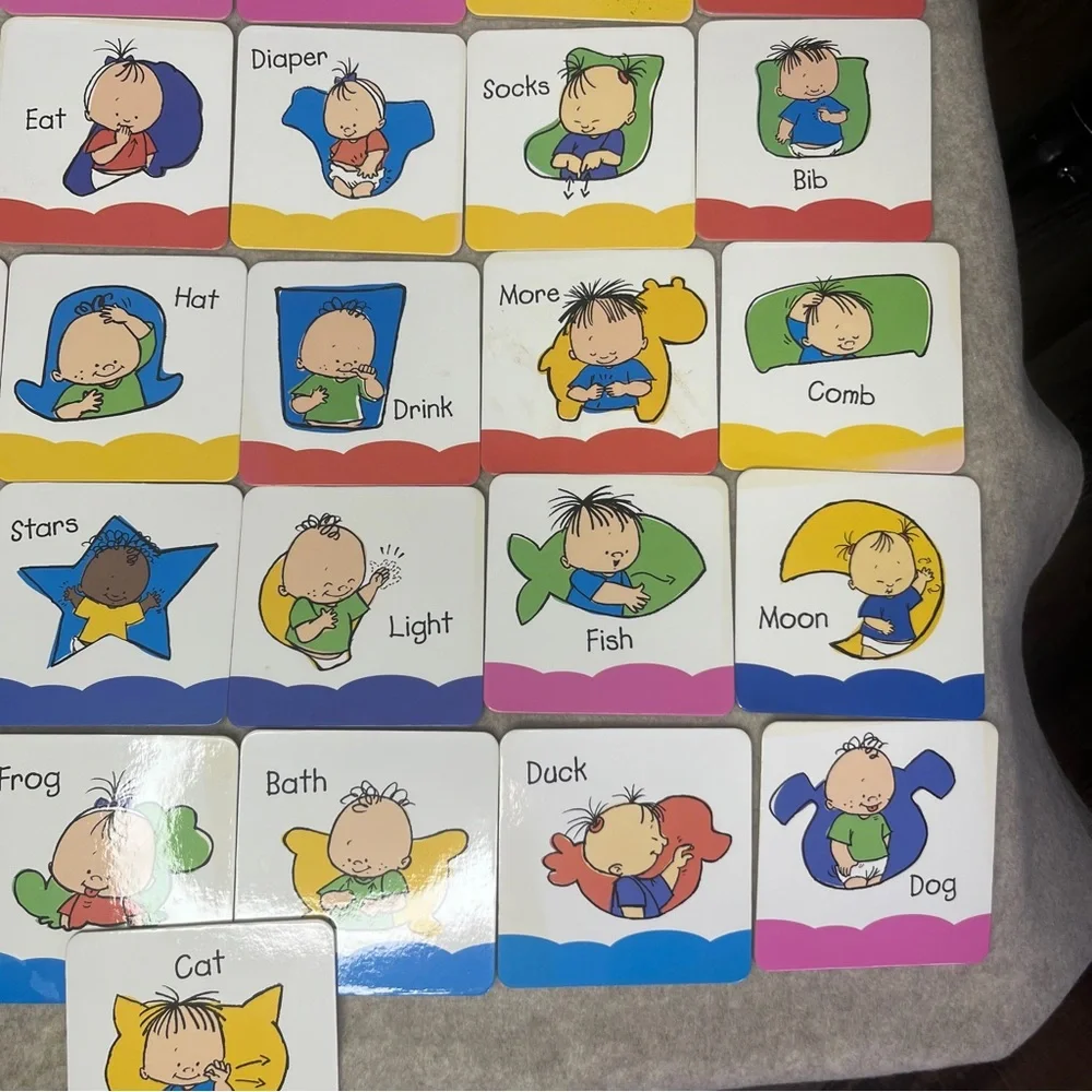 Youth‎ Sign Language Flash Board Cards Set of 31 Educational Learning for Kids